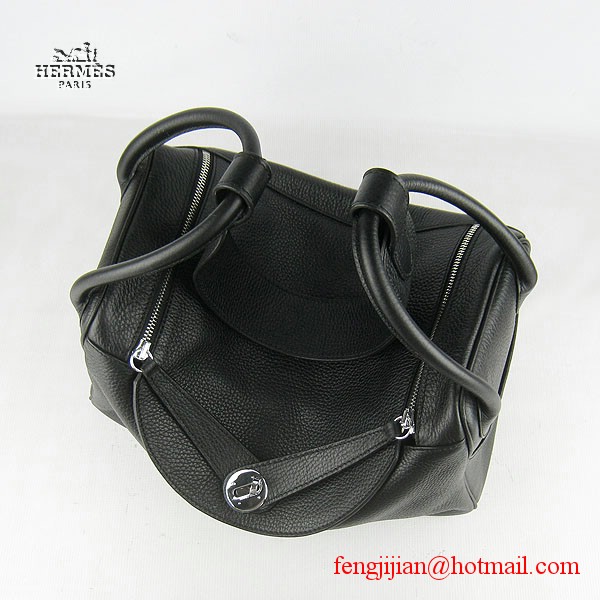 Hermes Women Shoulder Bag Black 6208 Hermes Women Shoulder Bag Black 6208